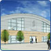 architect's drawing of the building
